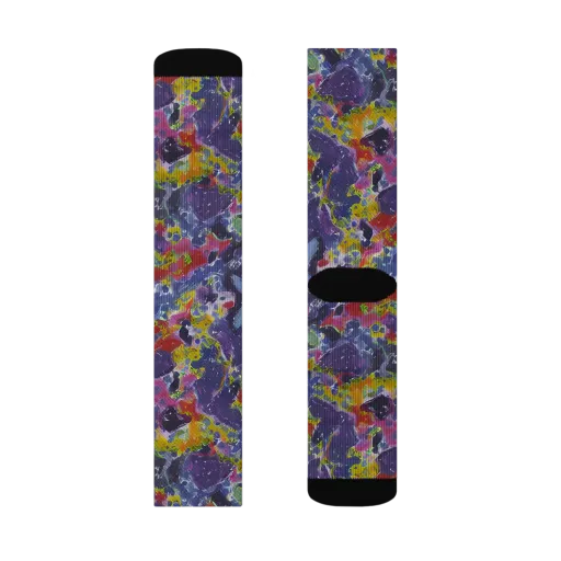 Purple Frequency on a Socks
