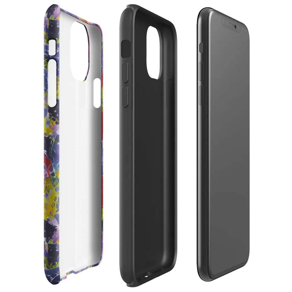 Purple Frequency on Tough Case for iPhone® — Right