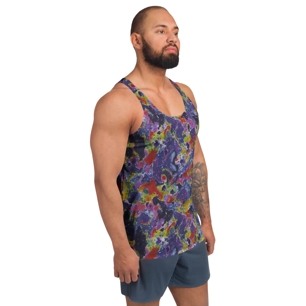 Purple Frequency on Men's Tank Top — Right Front