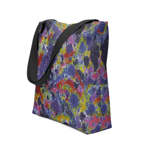 Purple Frequency on a Tote Bag