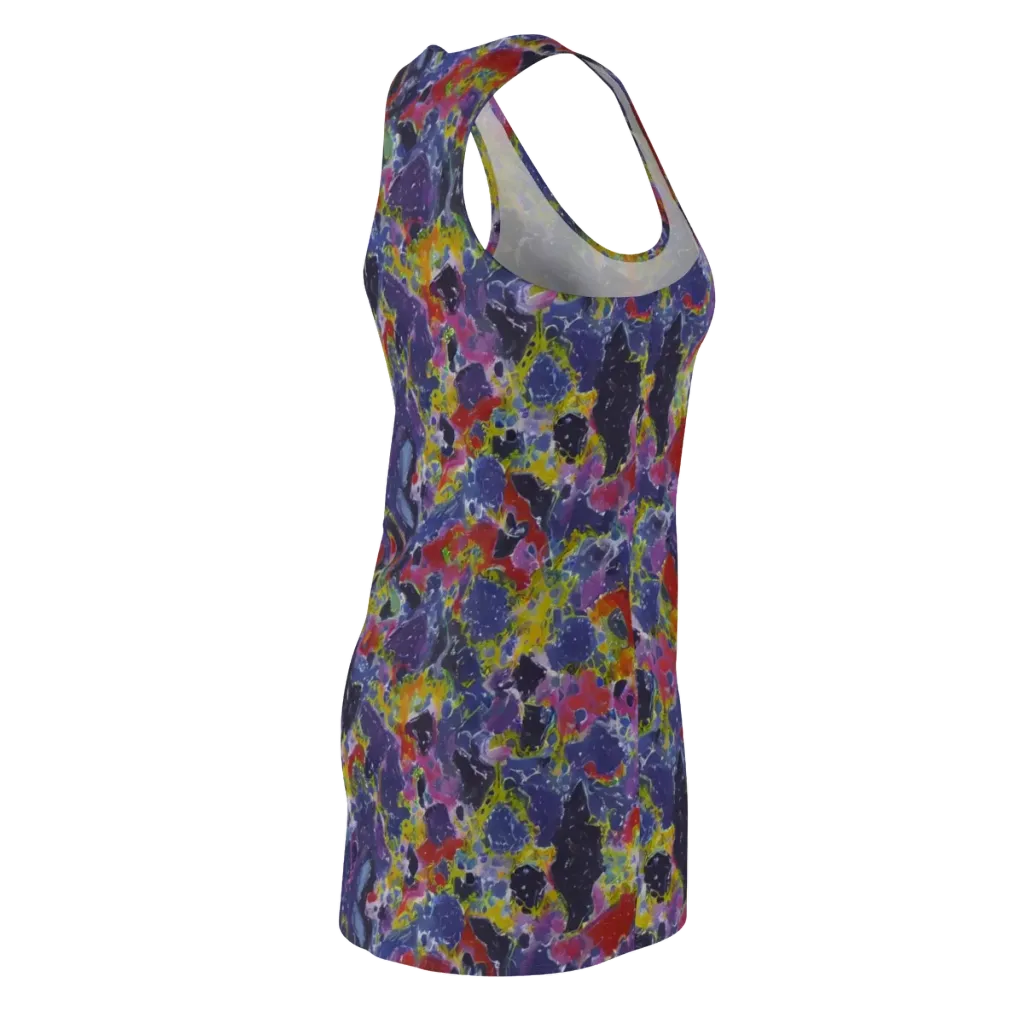 Purple Frequency on Racerback Dress — Back Side