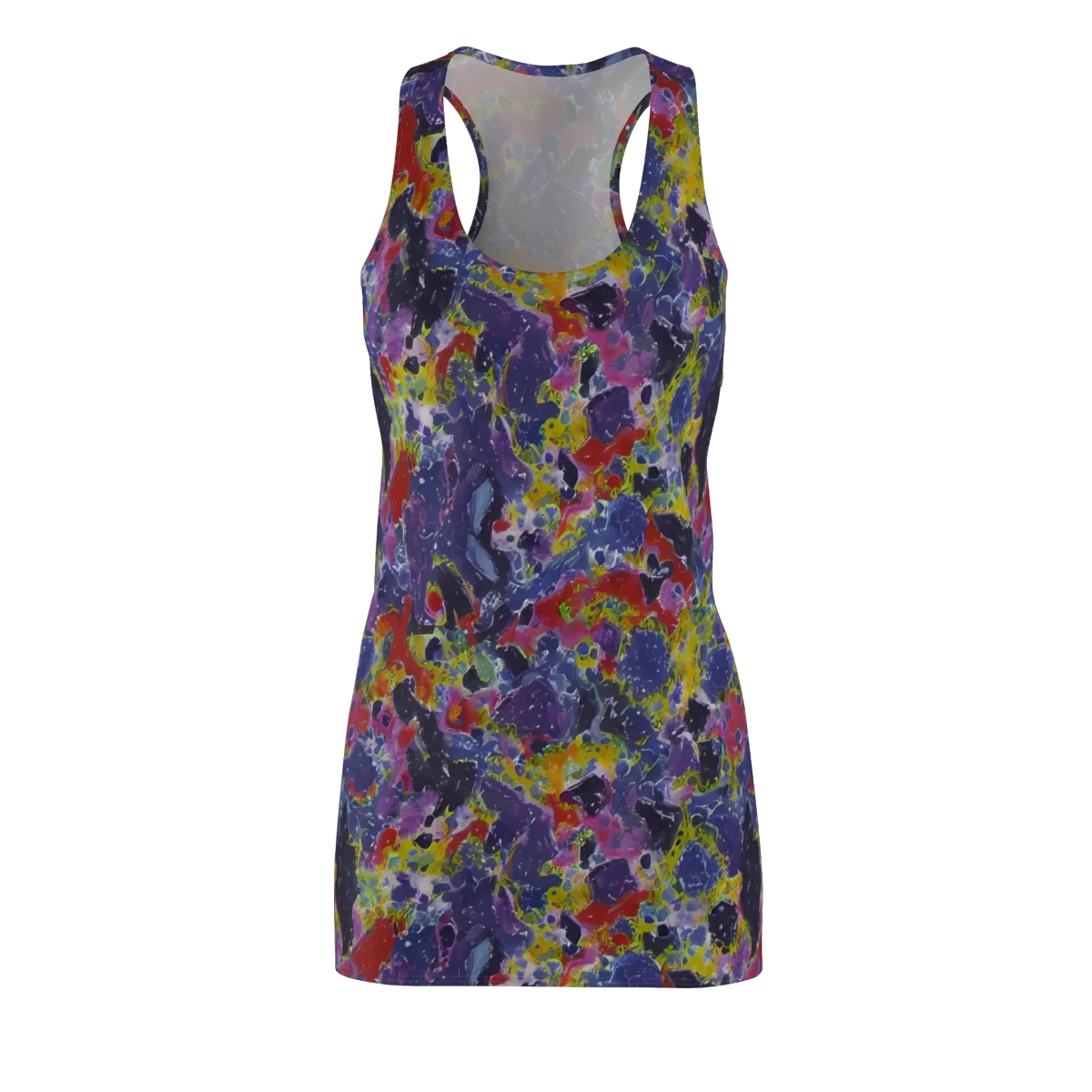 Purple Frequency on Racerback Dress — Front