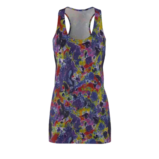 Purple Frequency on a Racerback Dress