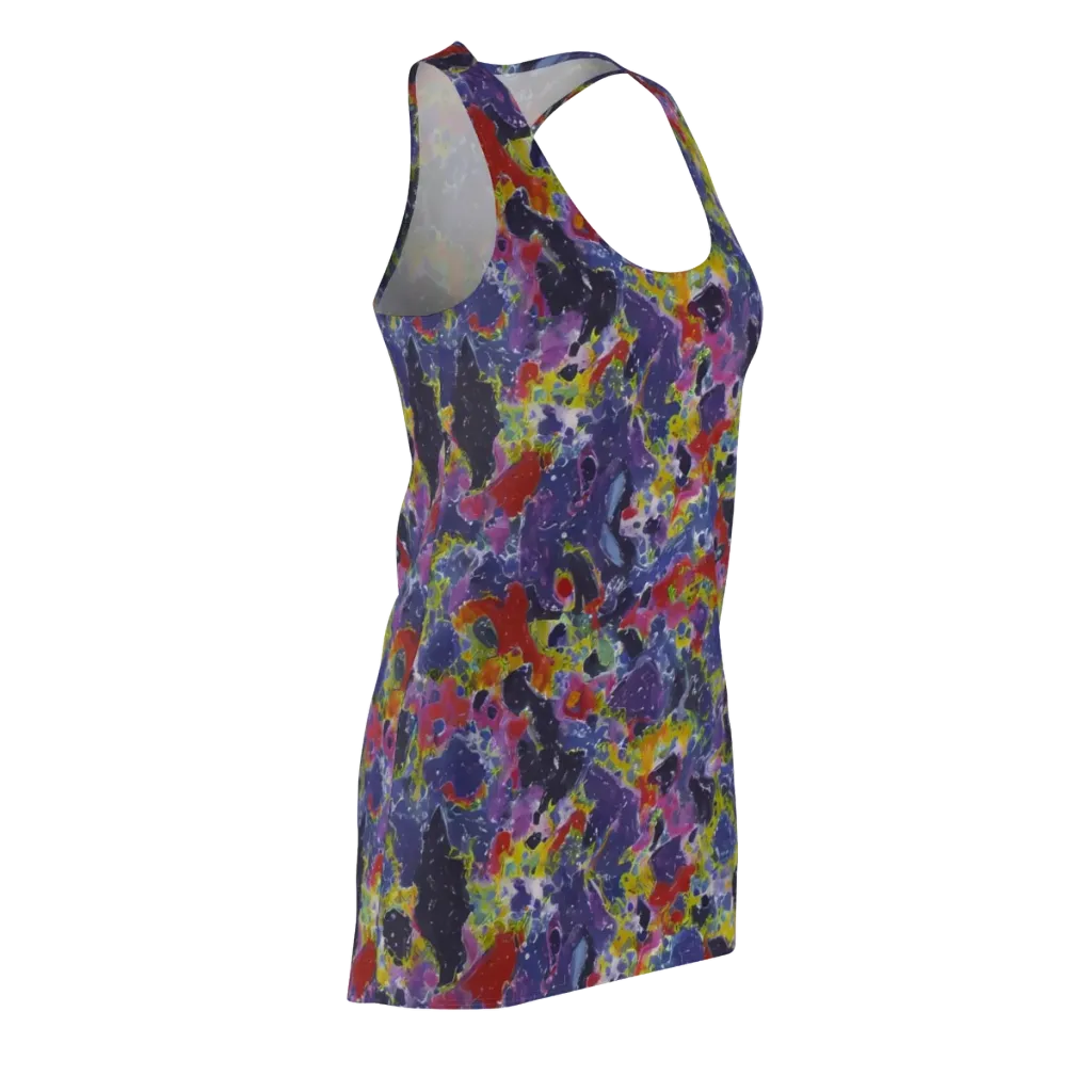 Purple Frequency on Racerback Dress — Front Side