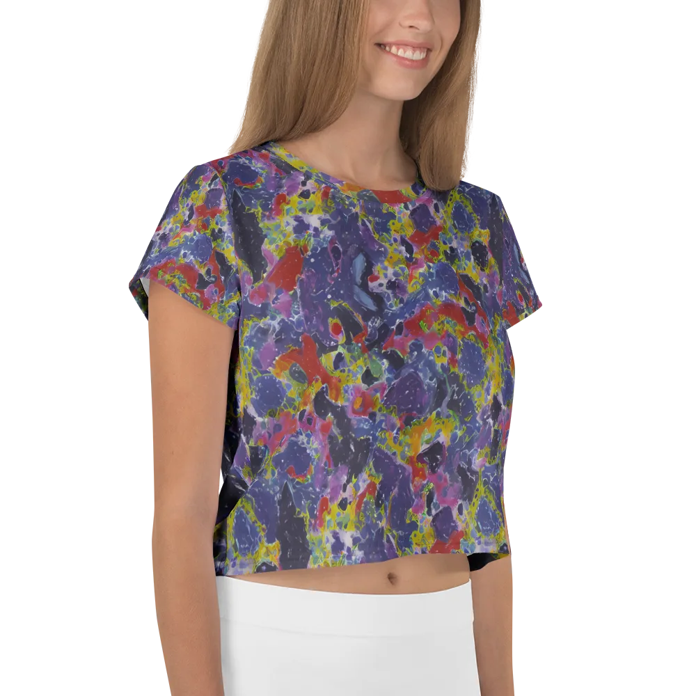 Purple Frequency on Crop Tee — Right