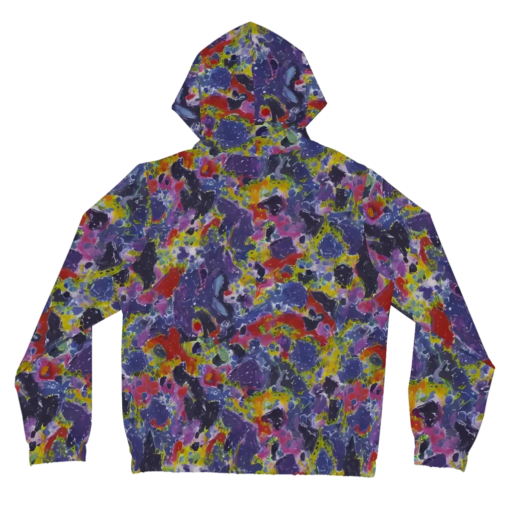 Purple Frequency on Women's Full-Zip Hoodie — Back