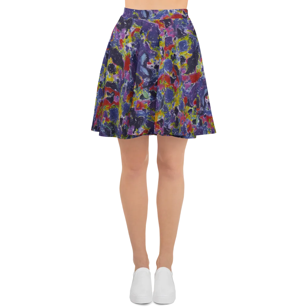 Purple Frequency on Skater Skirt — Front