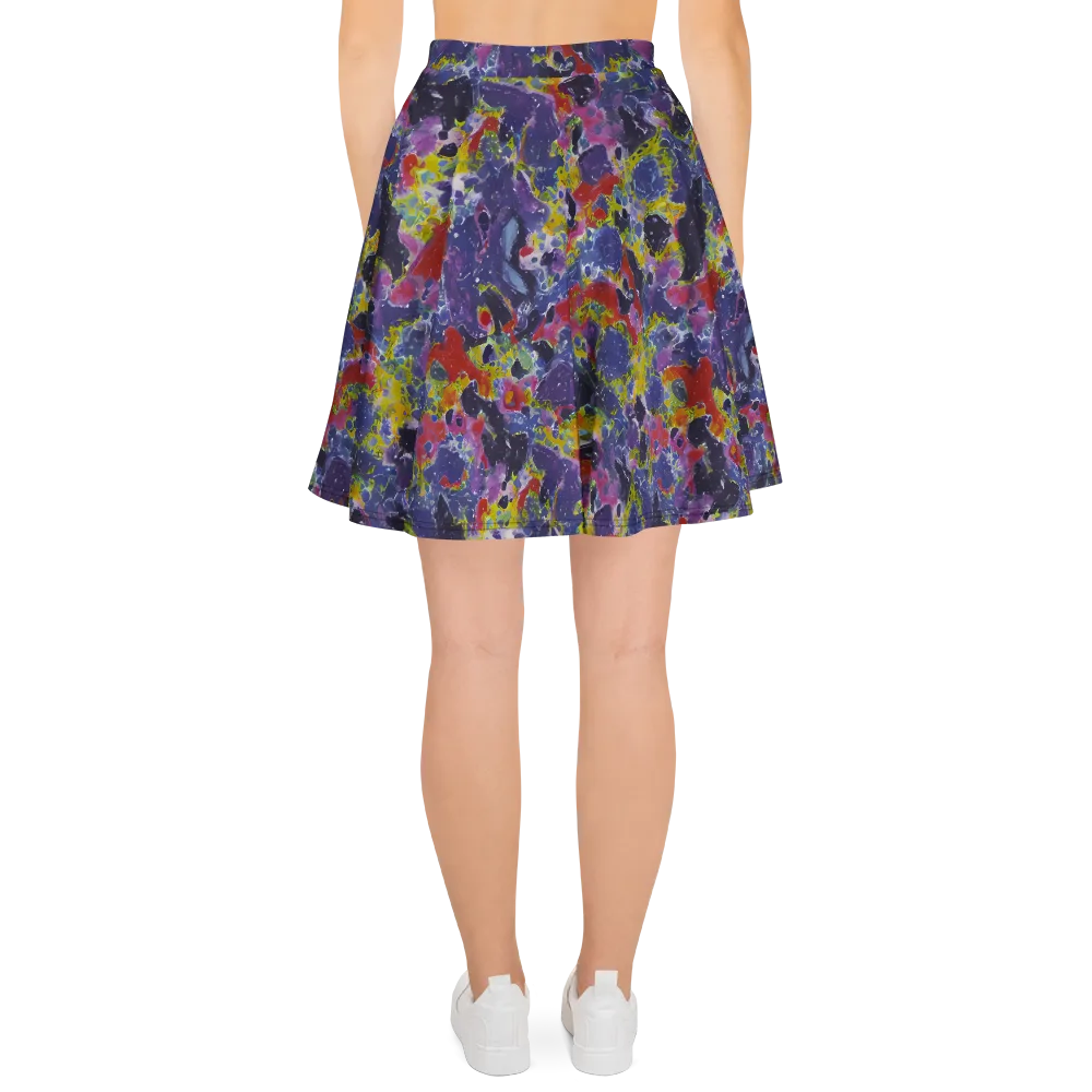 Purple Frequency on Skater Skirt — Back