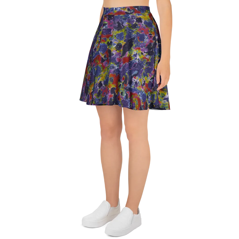 Purple Frequency on Skater Skirt — Left