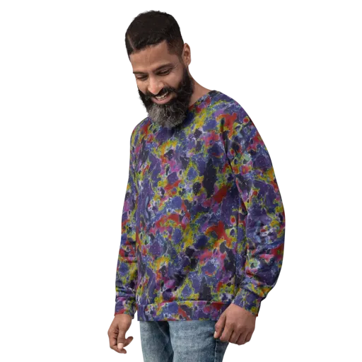 Purple Frequency on a Sweatshirt