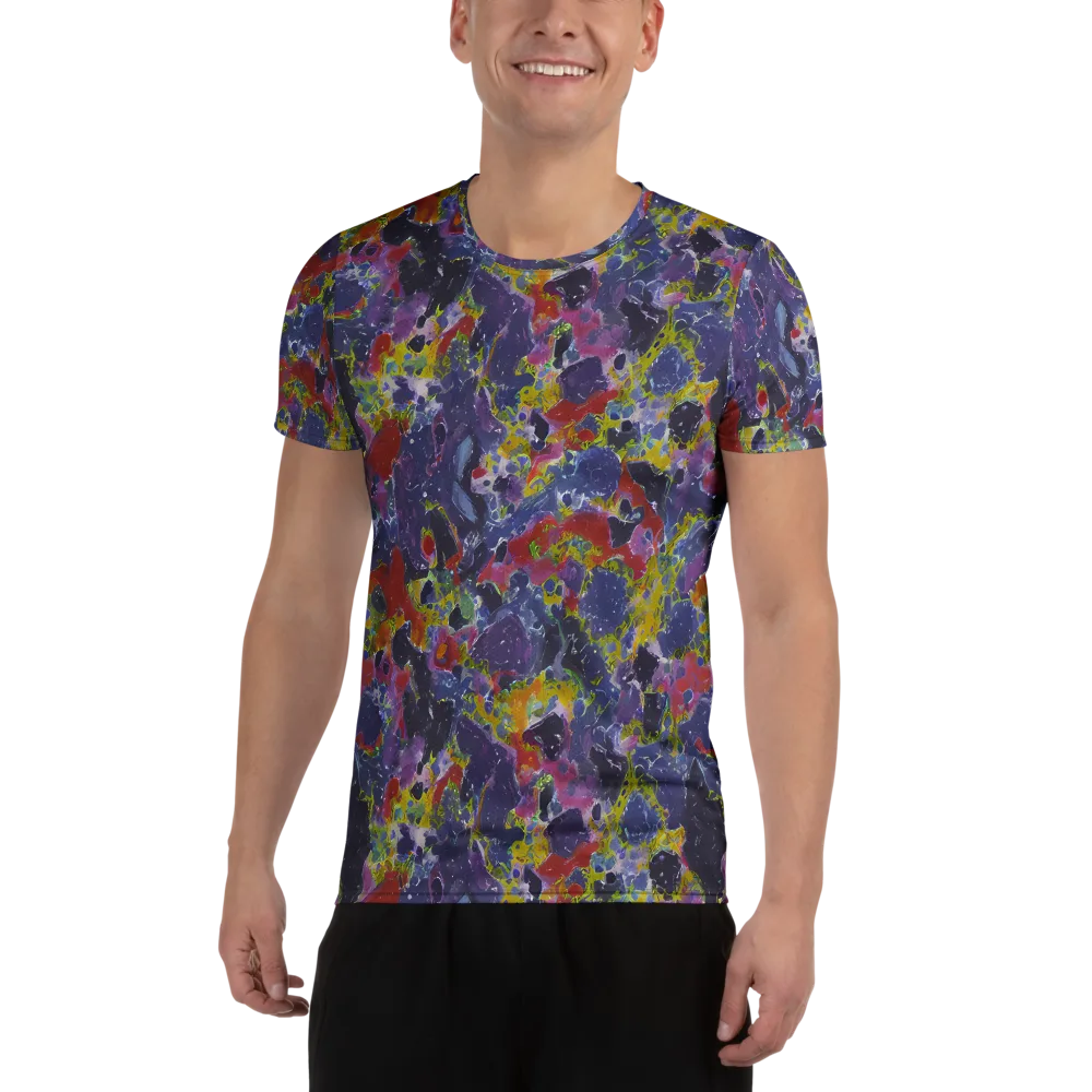 Purple Frequency on Men's Athletic T-Shirt — Front