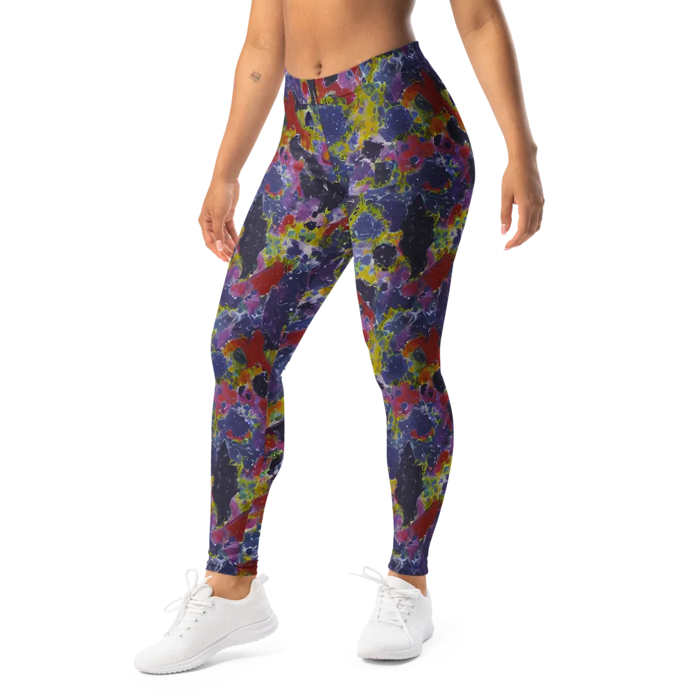Purple Frequency on Leggings — Left Front