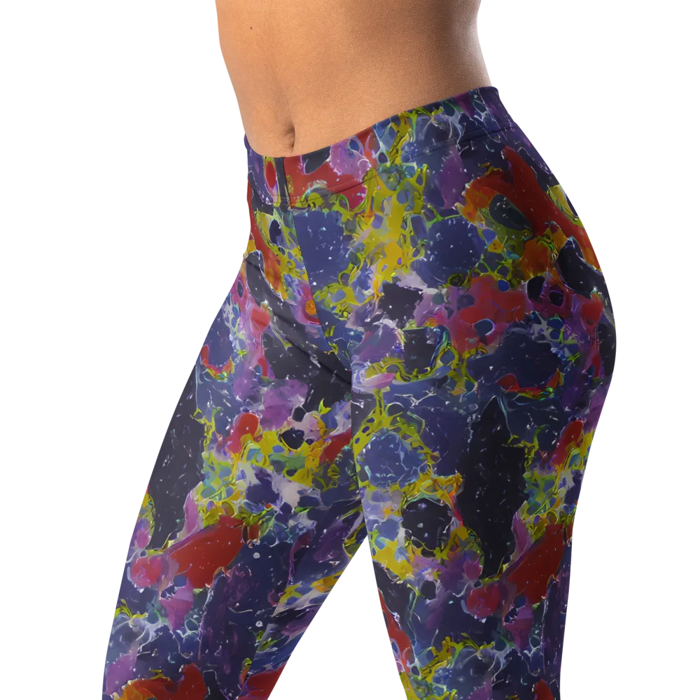 Purple Frequency on Leggings — Left Front