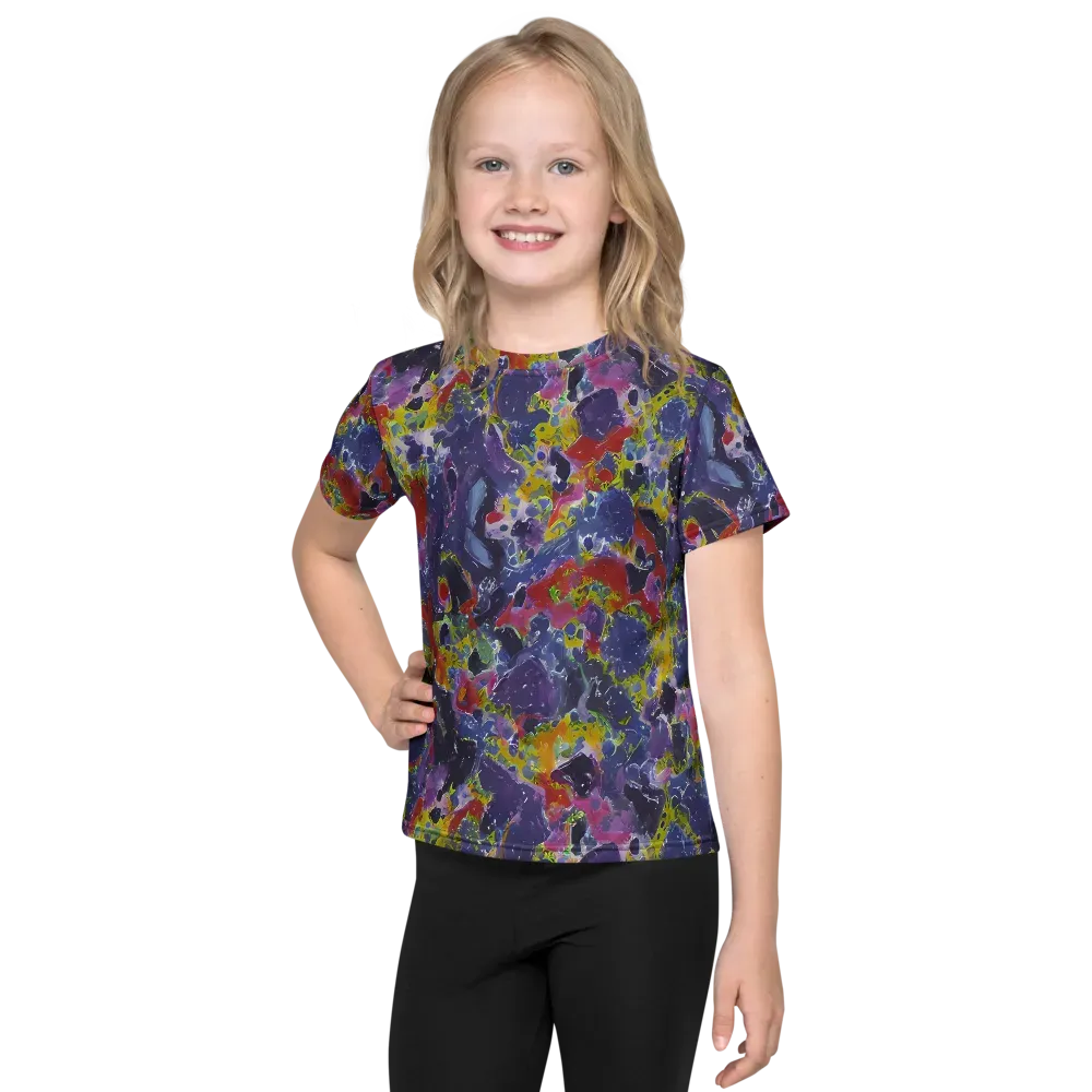 Purple Frequency on Kids Crew Neck T-Shirt — Front