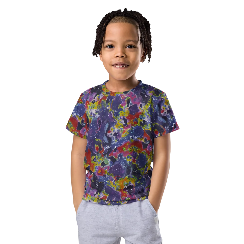 Purple Frequency on Kids Crew Neck T-Shirt — Front