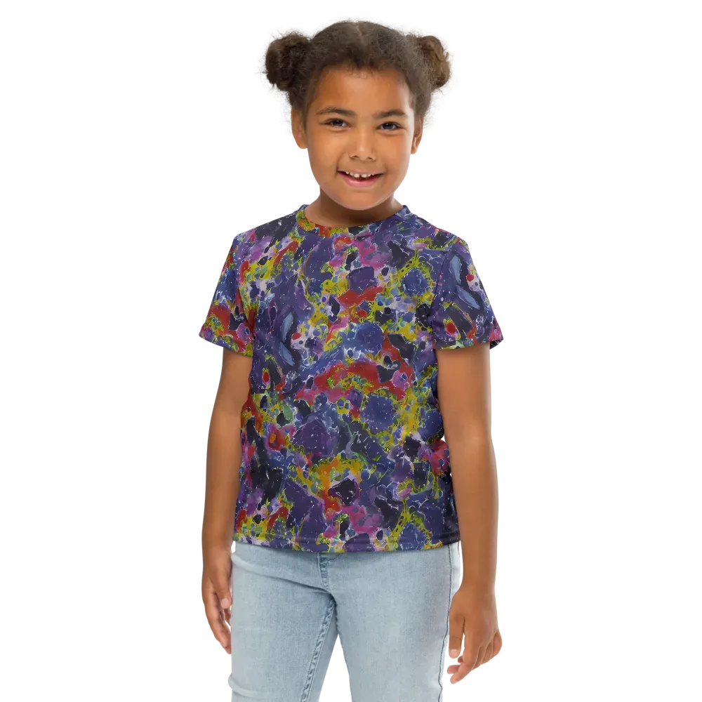 Purple Frequency on Kids Crew Neck T-Shirt — Front