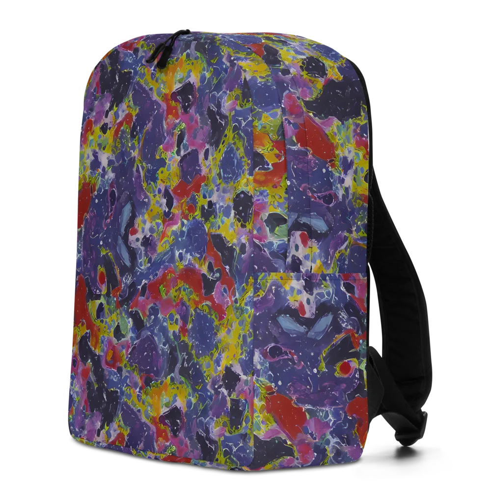 Purple Frequency on Minimalist Backpack — Left