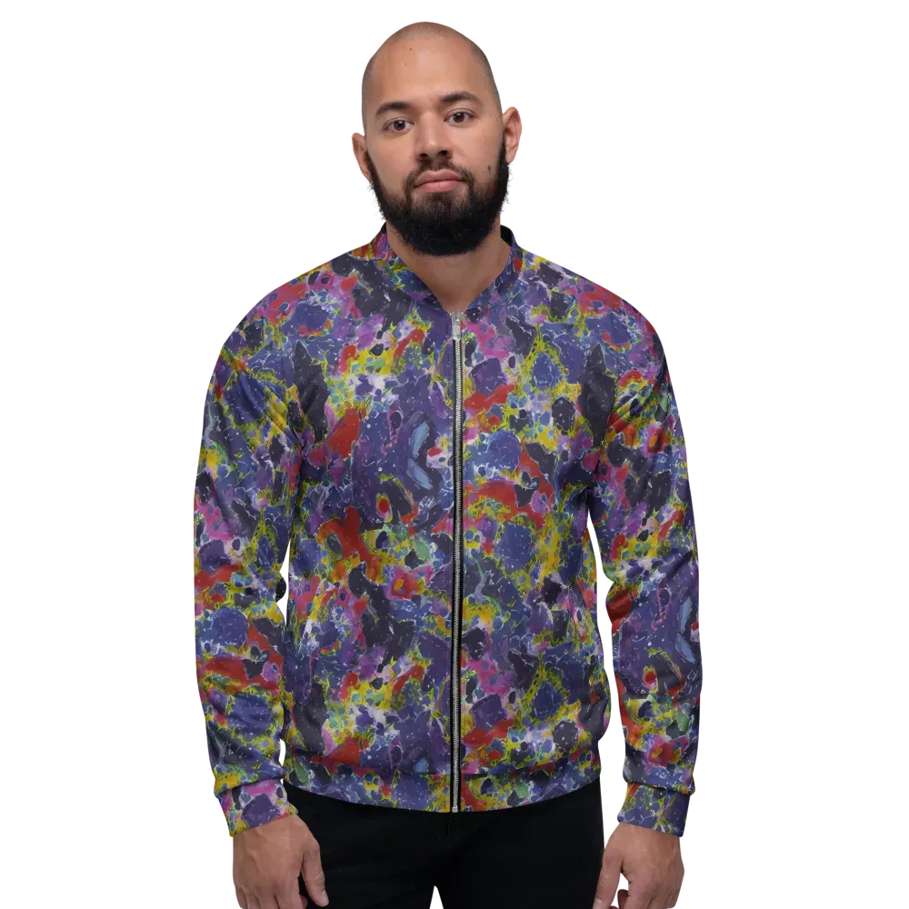 Purple Frequency on Bomber Jacket — Front