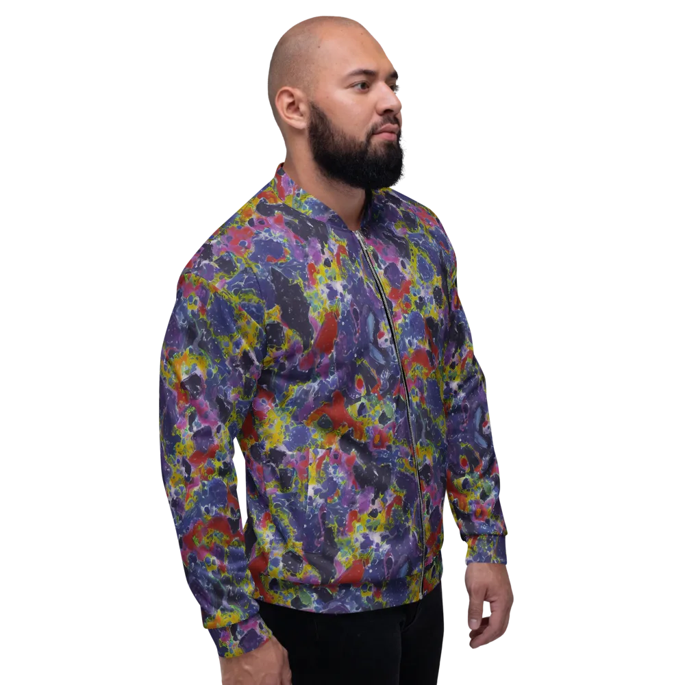 Purple Frequency on Bomber Jacket — Right
