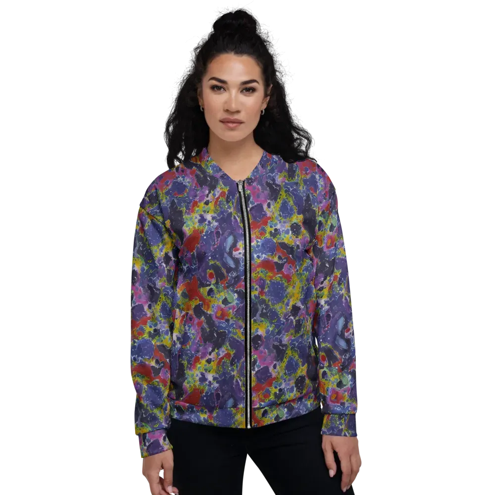 Purple Frequency on Bomber Jacket — Front