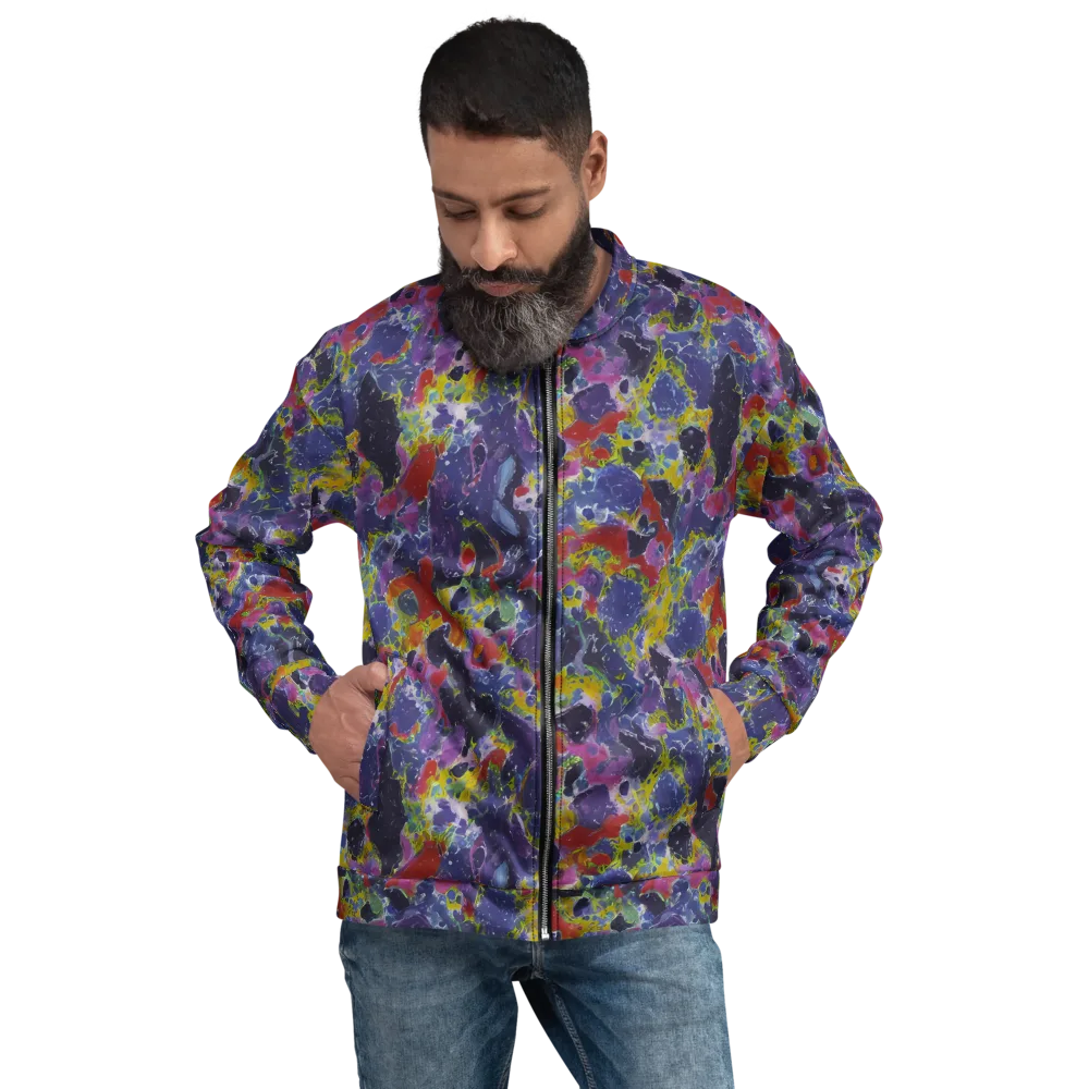 Purple Frequency on Bomber Jacket — Front