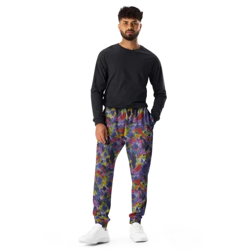 Purple Frequency on a Men's Joggers