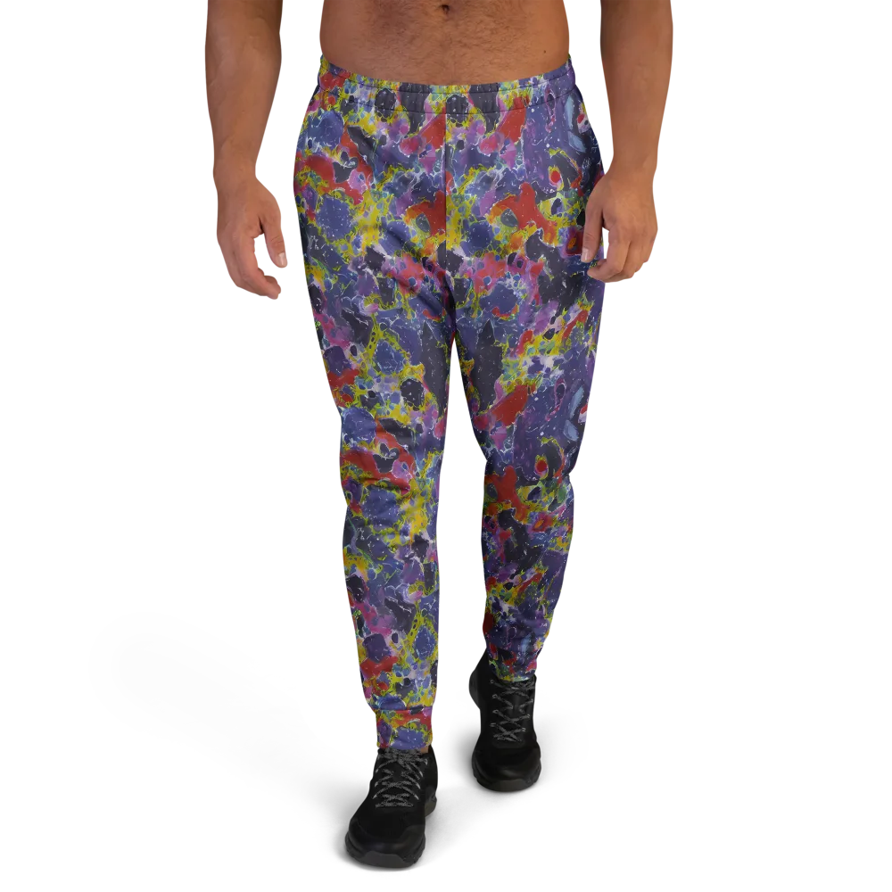 Purple Frequency on Men's Joggers — Front