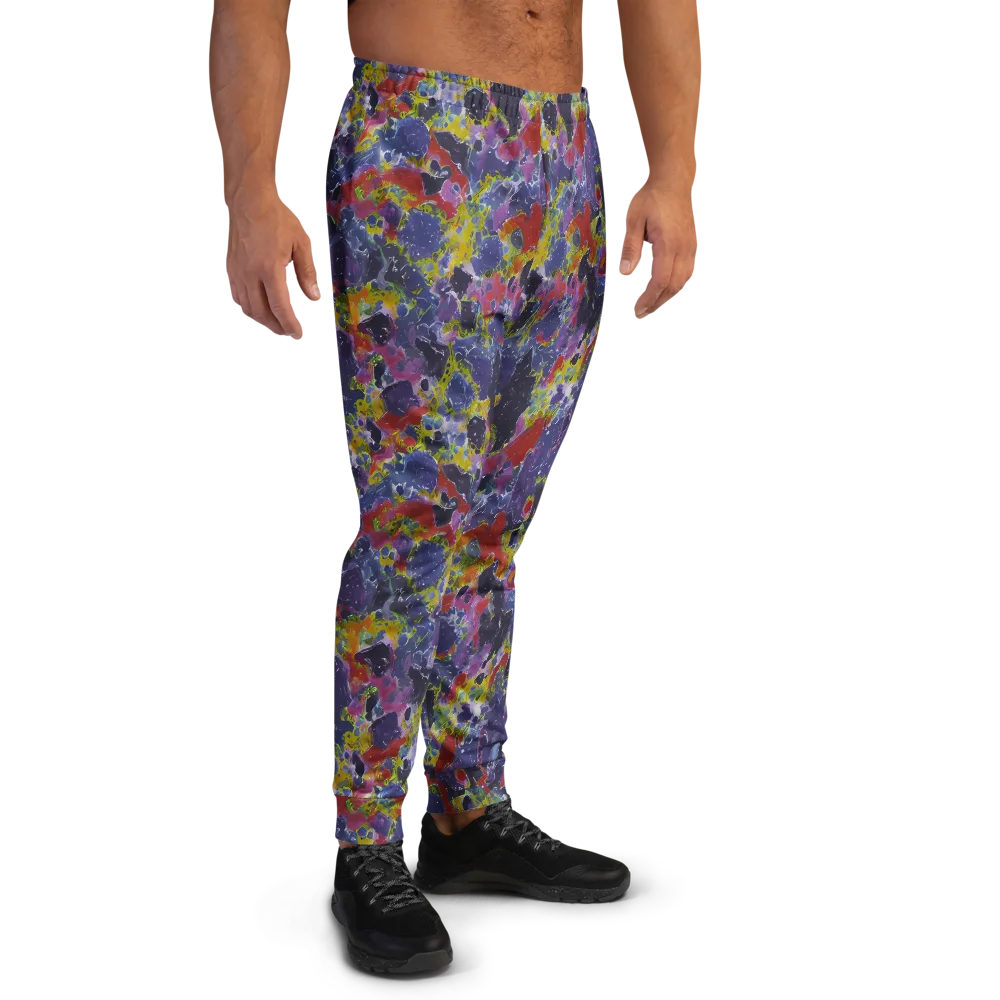 Purple Frequency on Men's Joggers — Right