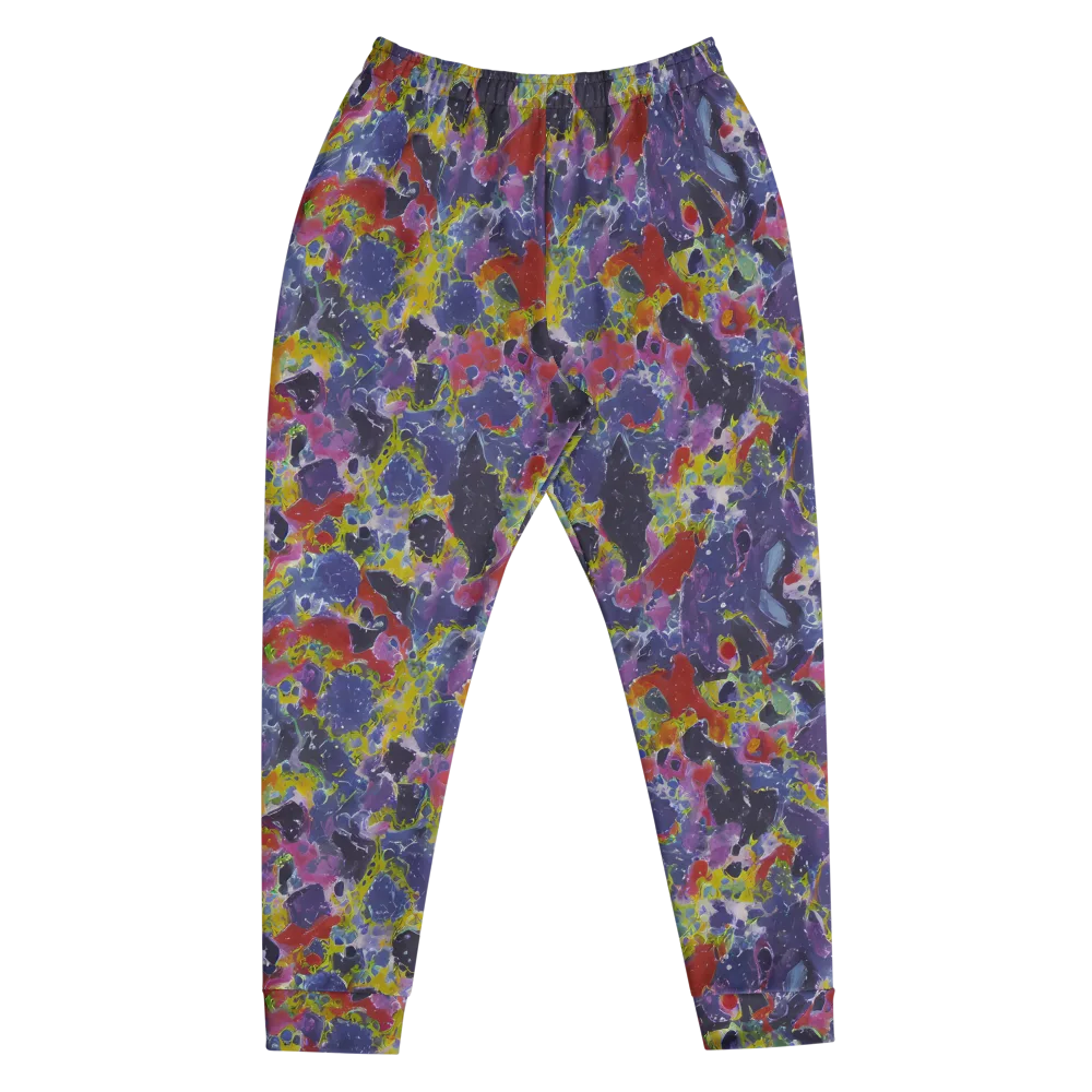 Purple Frequency on Men's Joggers — Front