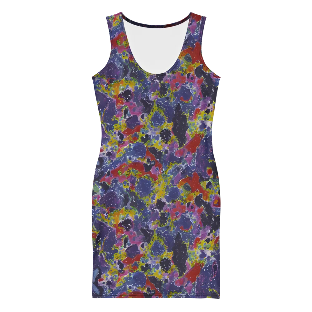 Purple Frequency on Bodycon Dress — Front