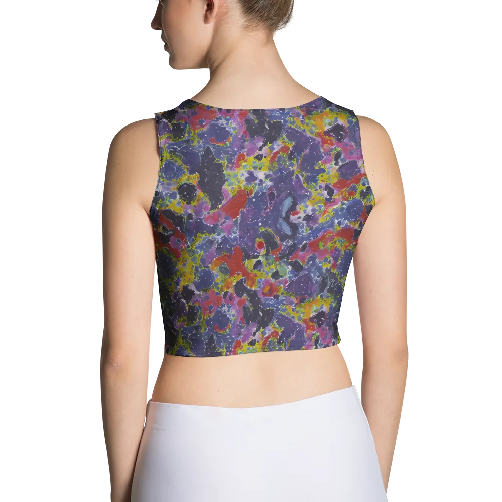 Purple Frequency on Crop Top — Back