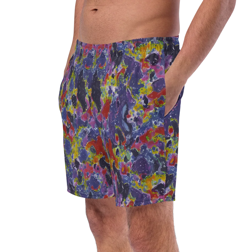 Purple Frequency on Swim Trunks — Left Front