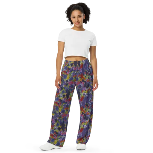 Purple Frequency on a Wide-Leg Pants