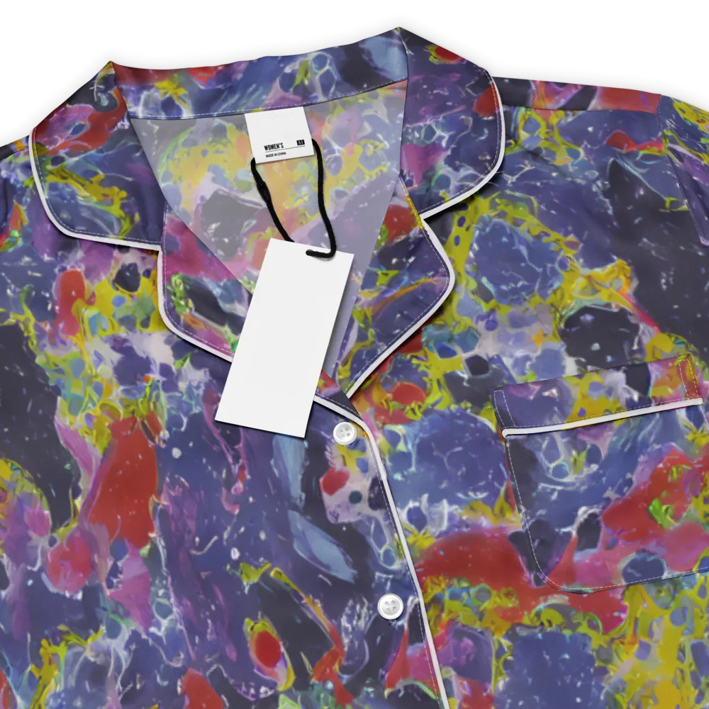 Purple Frequency on Women's Short Sleeve Pajama Top — Product details