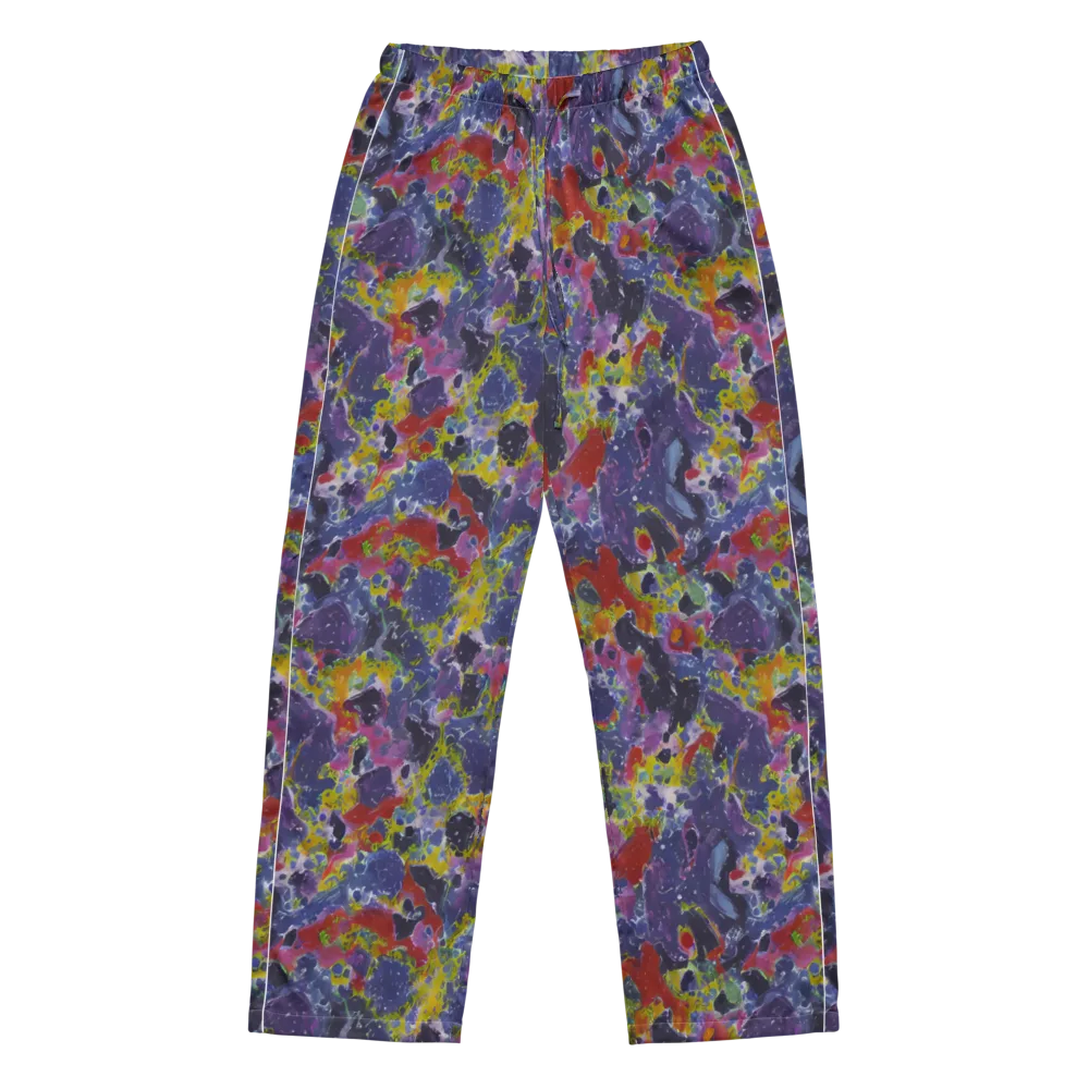 Purple Frequency on Women's Pajama Pants — Front