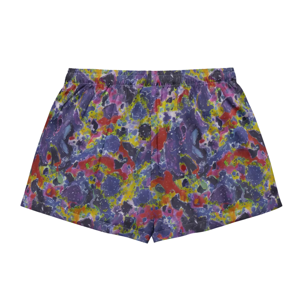 Purple Frequency on Women's Pajama Shorts — Back