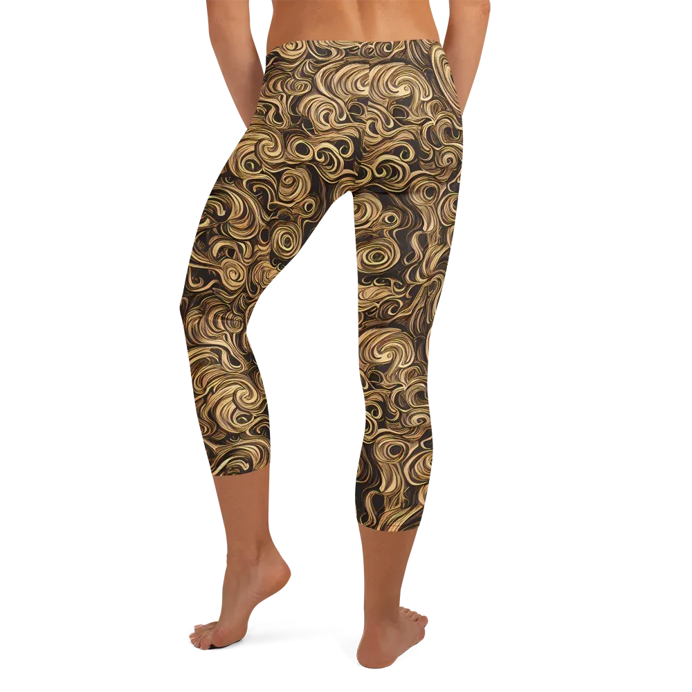 Amber Whirl on Capri Leggings — Back