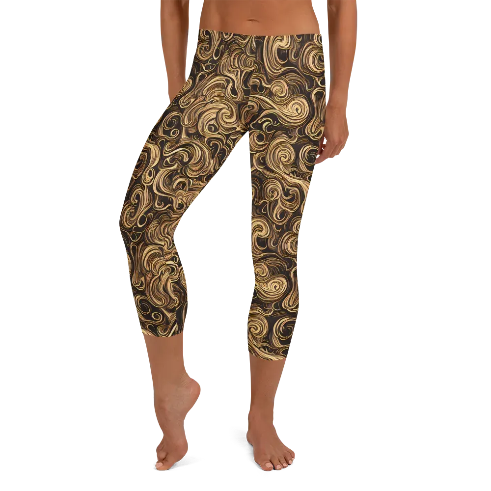 Amber Whirl on Capri Leggings — Front