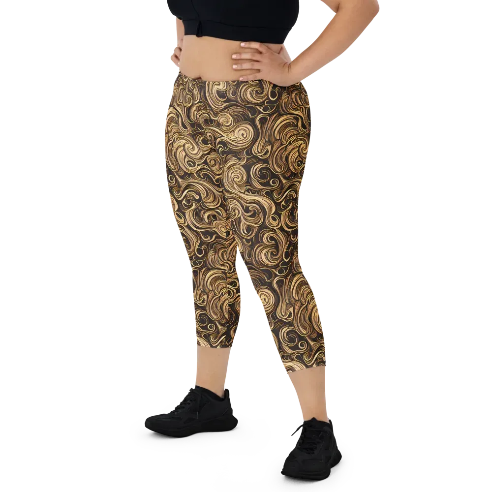 Amber Whirl on Capri Leggings — Front