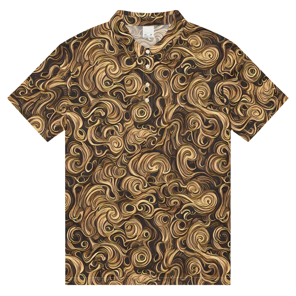 Amber Whirl on Men's Slim Fit Polo Shirt — Front