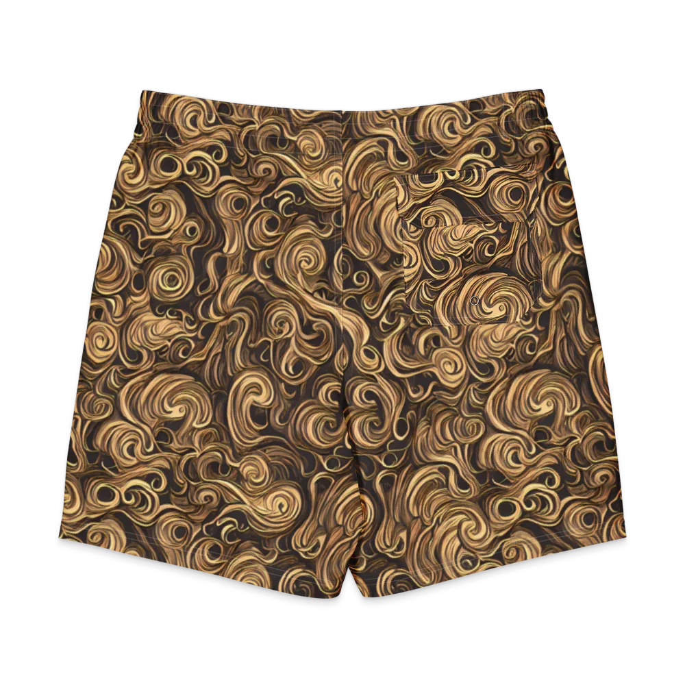 Amber Whirl on Men's Board Shorts — Back
