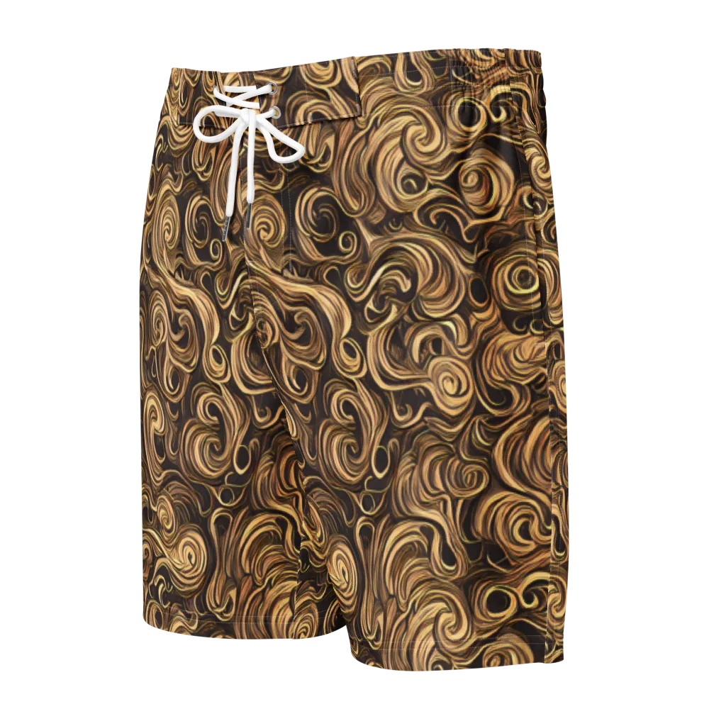 Amber Whirl on Men's Board Shorts — Front