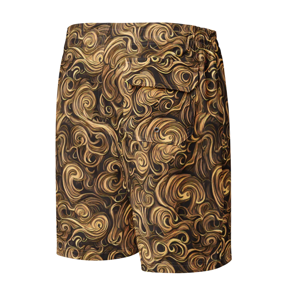 Amber Whirl on Men's Board Shorts — Back