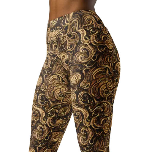 Amber Whirl on a Yoga Leggings