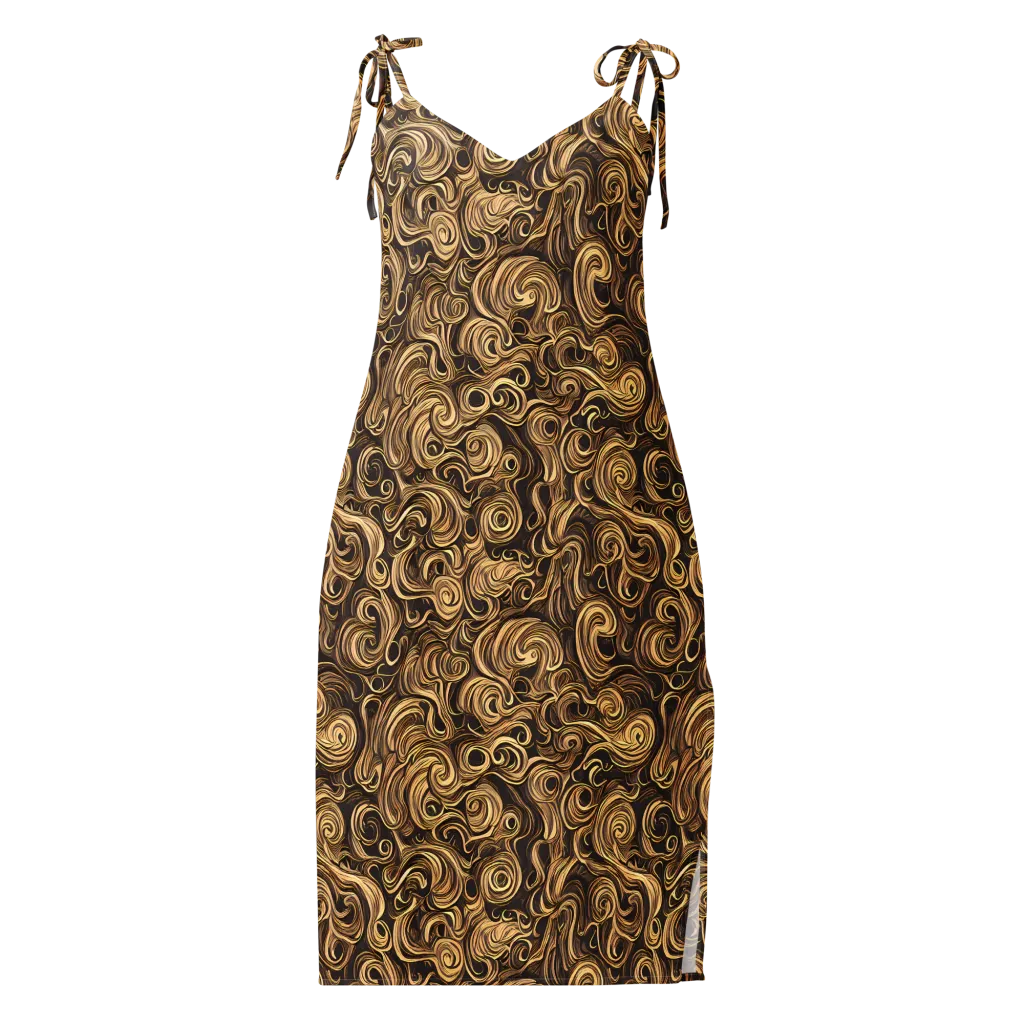 Amber Whirl on Slip Dress — Front