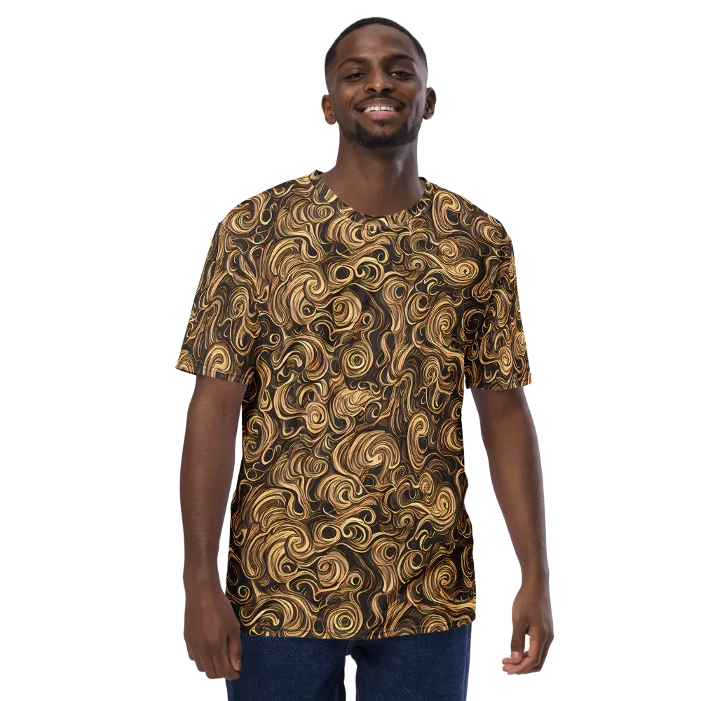 Amber Whirl on Men's Crew Neck T-Shirt — Front