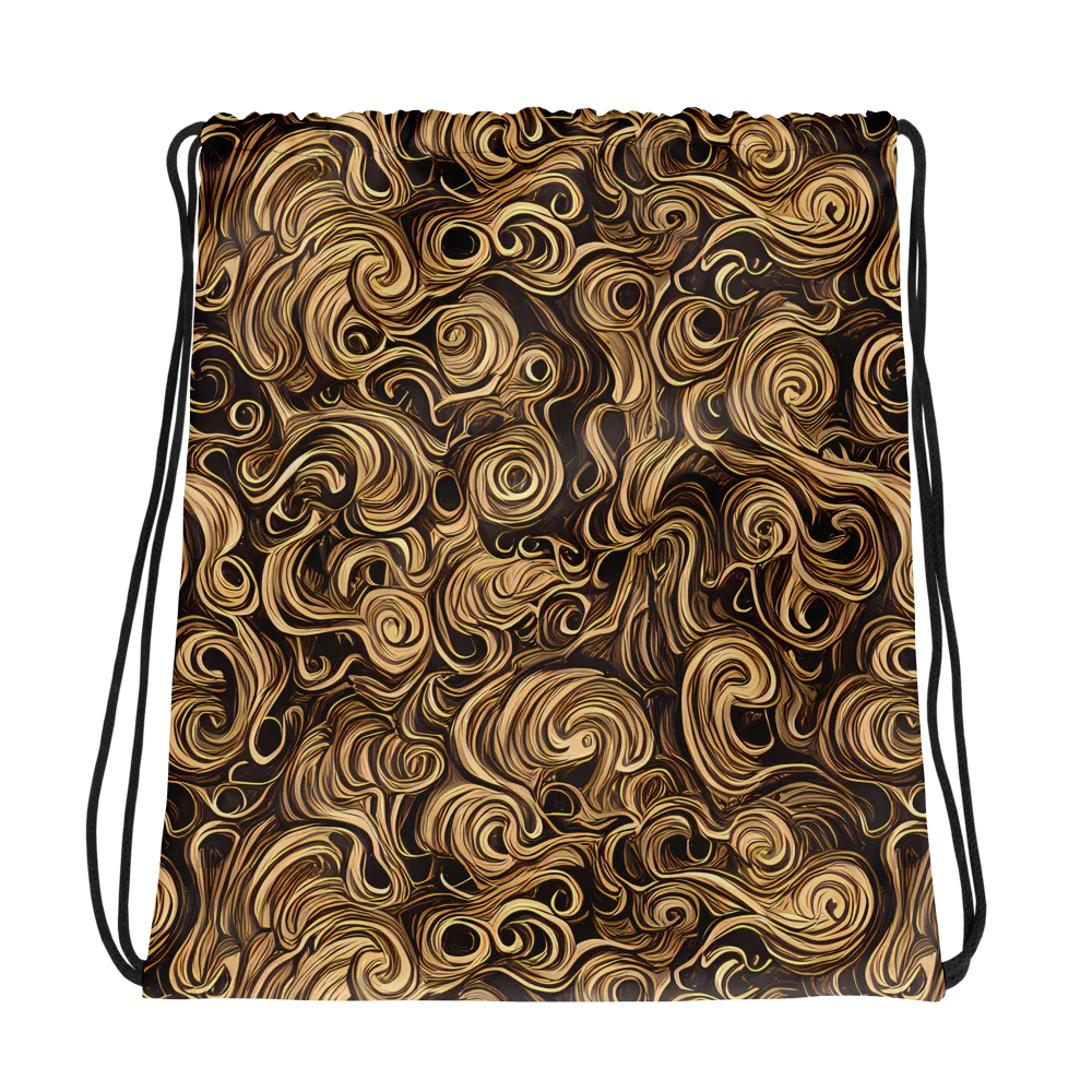 Amber Whirl on Drawstring Bag — Photo