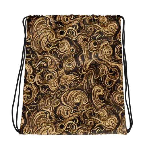 Amber Whirl on a Drawstring Bag