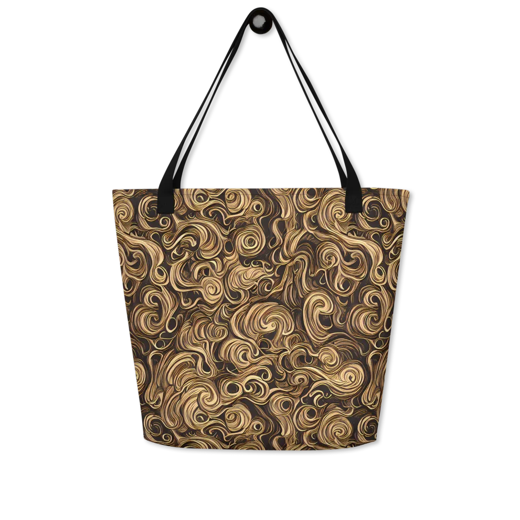 Amber Whirl on Large Tote Bag W/ Pocket — Front