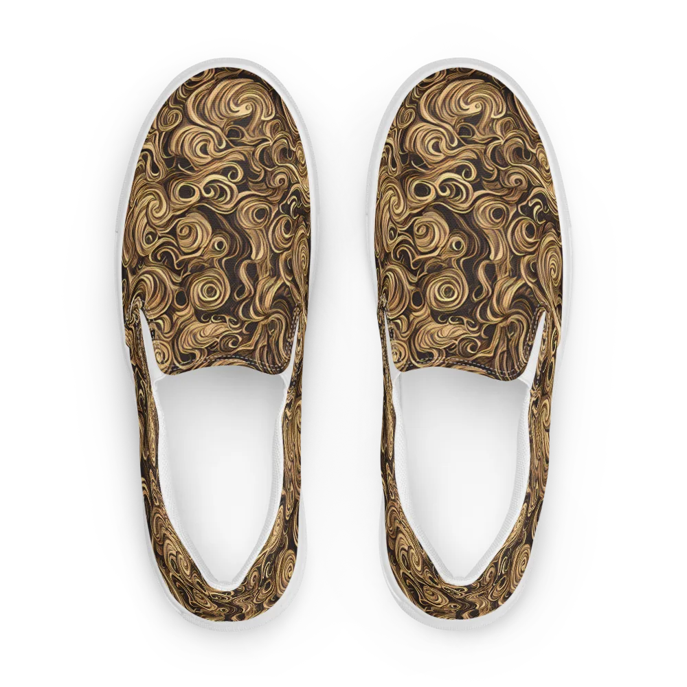 Amber Whirl on Women's Slip-On Canvas Shoes — Front